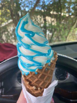 Blue raspberry Ice cream