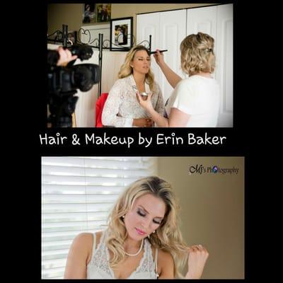 Hair and makeup by Erin Baker Photography by MJ photography