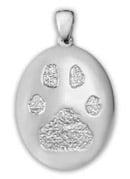 Buddies Keepsake Charm - Made from your pet's paw or nose print.