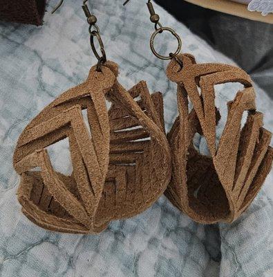 Suede Handmade Earrings