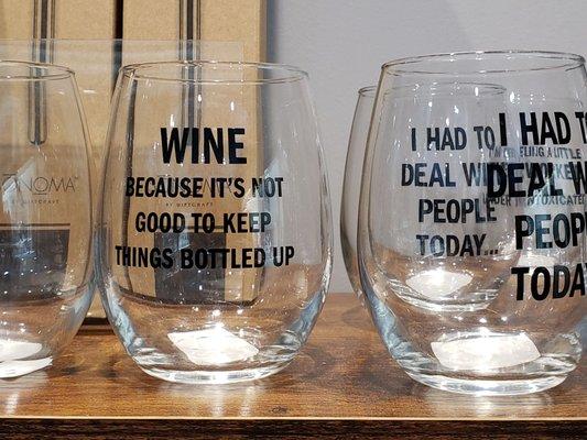 Wine Glasses.