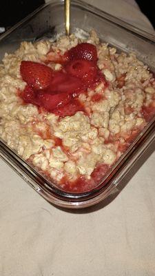 For sale homemade strawberry shortcake HOT OATS..