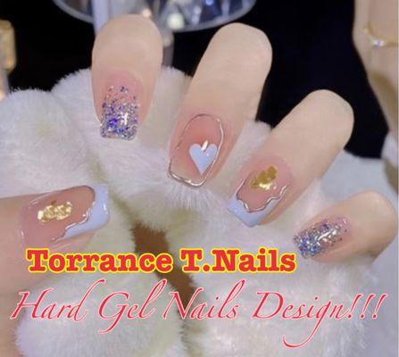 Hard Gel Nail And Design!!!