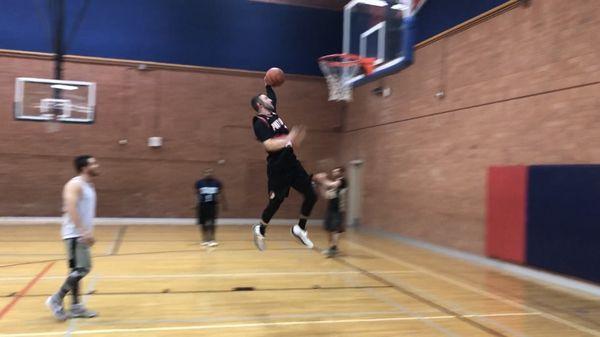 Basketball in the smaller gym