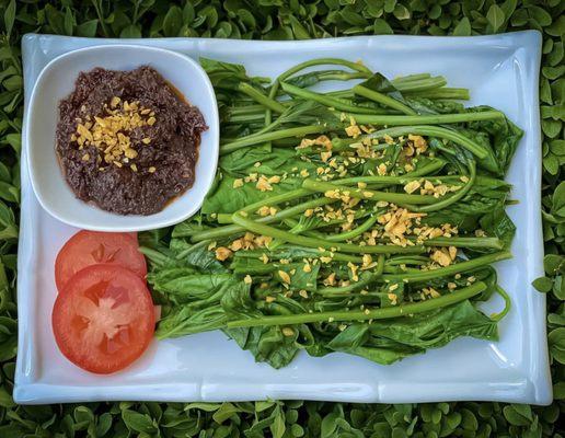 STEAMED KANGKONG