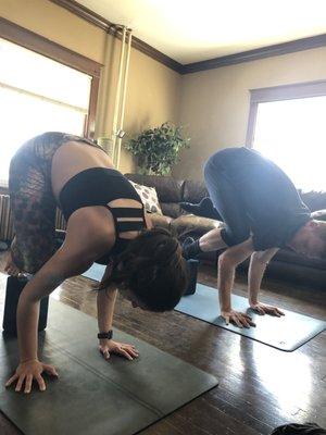 Crow pose drill with a block!