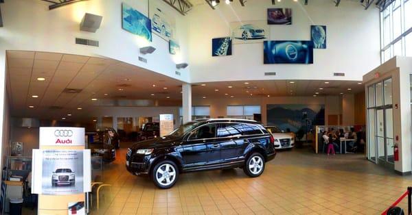 Inside Showroom at Audi of Smithtown