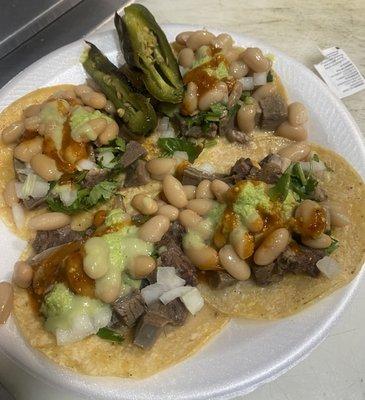 Tacos de cabeza