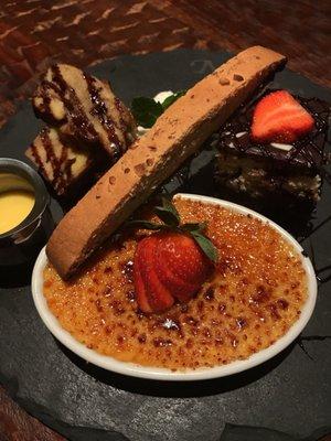 An assortment of desserts