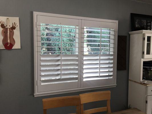 New installed shutters