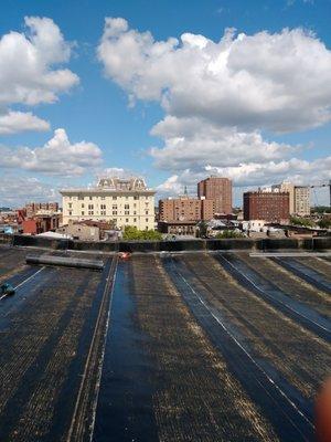 Flat roof completed in Baltimore Maryland on September 11, 2017