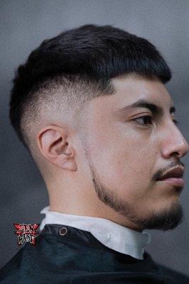 Textured Crop x Mid-Drop Fade x Beard & Brow edge up