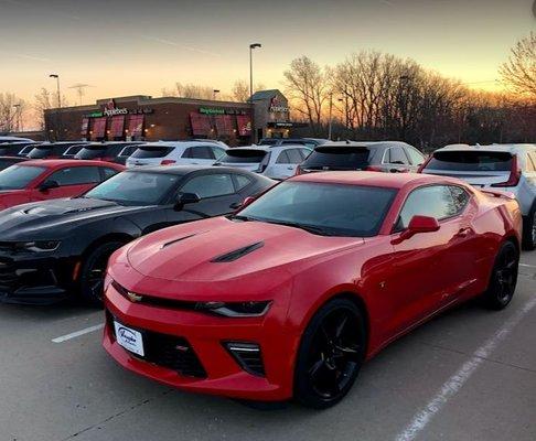 Camaro lineup at Vaughn Automotive.