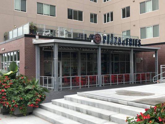 Entrance from The Capitol District courtyard