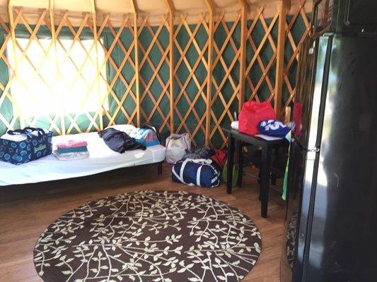 East Harbor State Park Yurt Inside