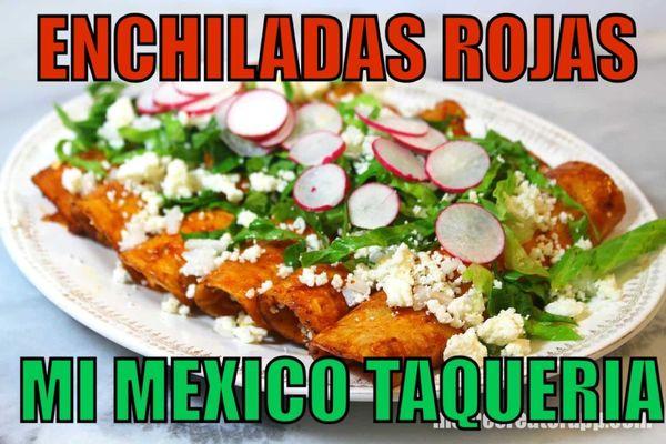 Enchiladas rojas