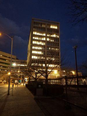 2/4/19 Night View of PNM Building