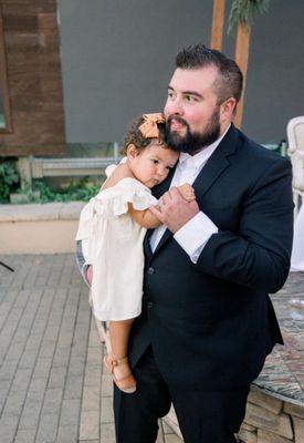 Uncle and niece in the dance floor