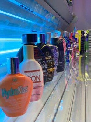 We offer a wide selection of UV Lotions & Aftercare