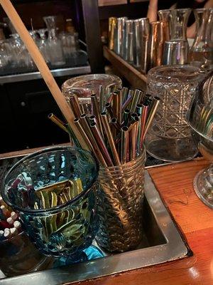 Glad this is becoming the norm. Metal straws are so much better than single-use plastic!