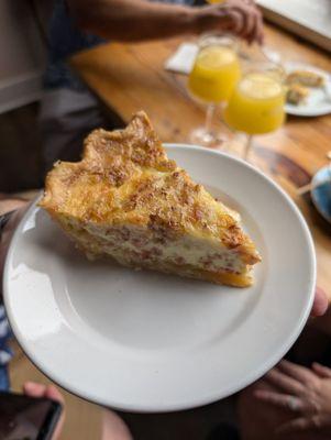 Delicious bacon quiche