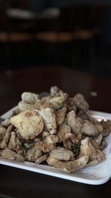 crispy oyster mushrooms