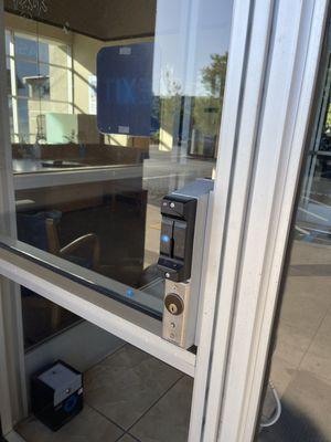 Busted Card entry unit to foyer, no access to