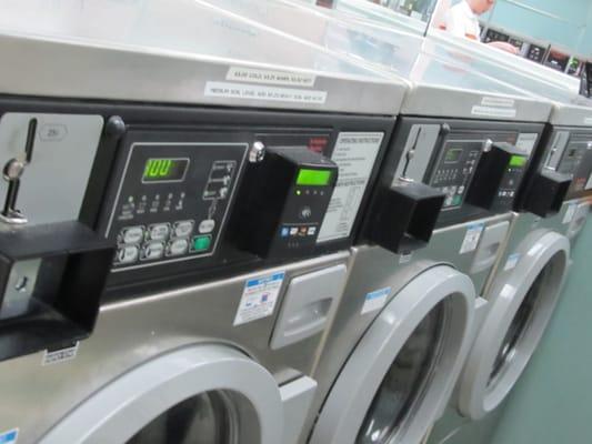 Many of our washers and dryers accept credit cards.