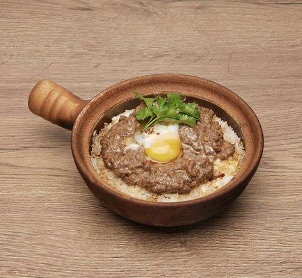 Beef Rice Casserole w. Egg