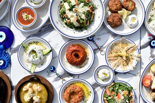 Greek Mezze Spread to Share and Enjoy