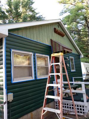 Manitowish waters Wisconsin Paint job by cabin keepers LLC