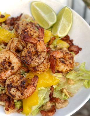 Blackened shrimp salad