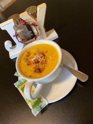 Roasted butternut squash soup