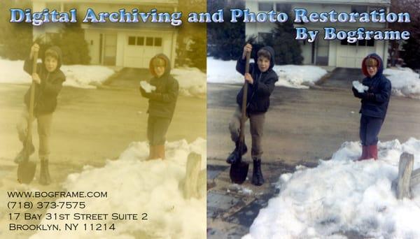 Digital Archiving and Photo Restoration by Bogframe