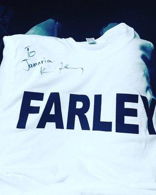 Signed T-shirt by Kevin Farley!