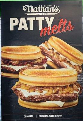 New Patty Melt comes With Swiss American Cheese And Caramelized Onions