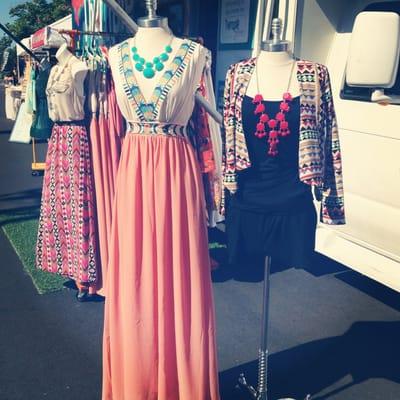 Always brings the coolest outfits to the North Park farmers' market. Accessorized perfectly.