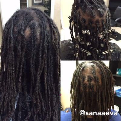 Locs retwist