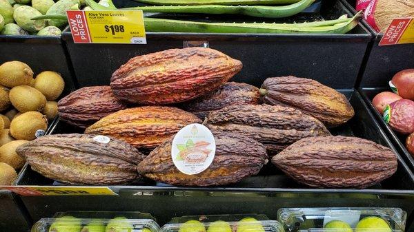 Cacao beans.