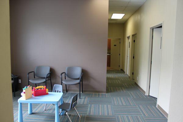 Pediatric waiting area