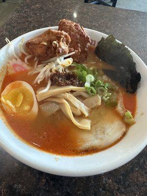 Karaage Spicy Shouyu Tonkotsu Ramen