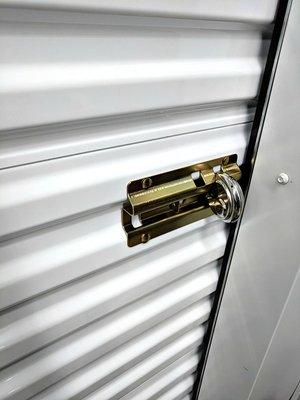 Secure locking hasps to keep your personal belongings safe and secure with cameras in all hallways and great LED lighting in the hall