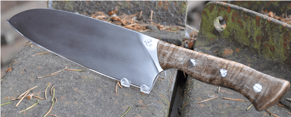 Chef 52100 differentially hardened with Mango handle