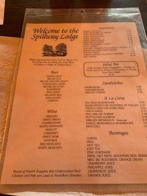 Restaurant Menu