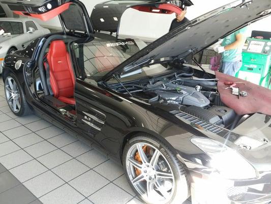 Mercedes SLS AMG Windshield Replacement