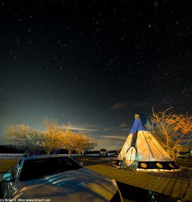 Clear winter day means some great night skies.