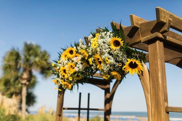 AMAZING flower arch by Flowers by Sue