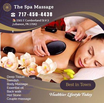 Hot Stone Massage is a specialty massage where smooth, heated stones are used by the therapist  by placing them or rubbing th...