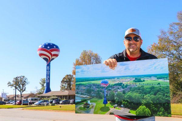 Houston County water tower in Warner Robins, GA