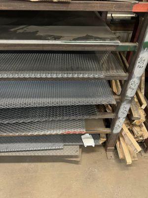 Expanded metal and al stocked sheets